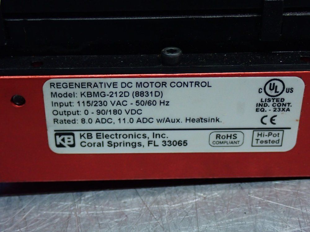 Kb Electronics Regenerative Dc Motor Control - Kbmg-212d