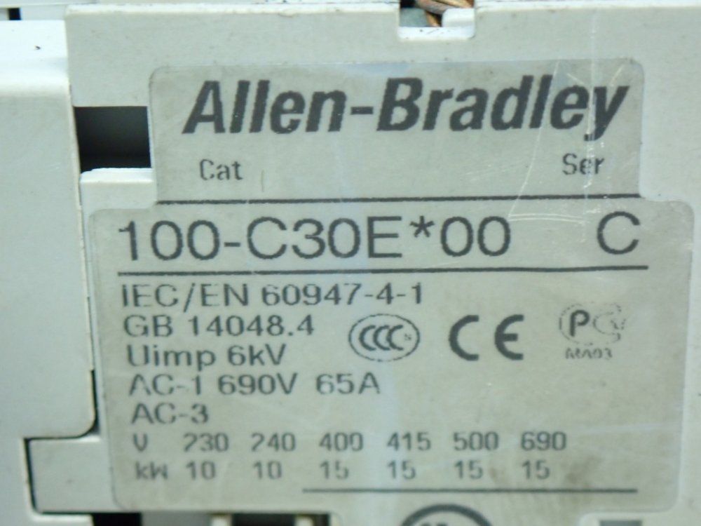 Allen Bradley 100-c Series Contactor, 3pcs - 100-c30e*00