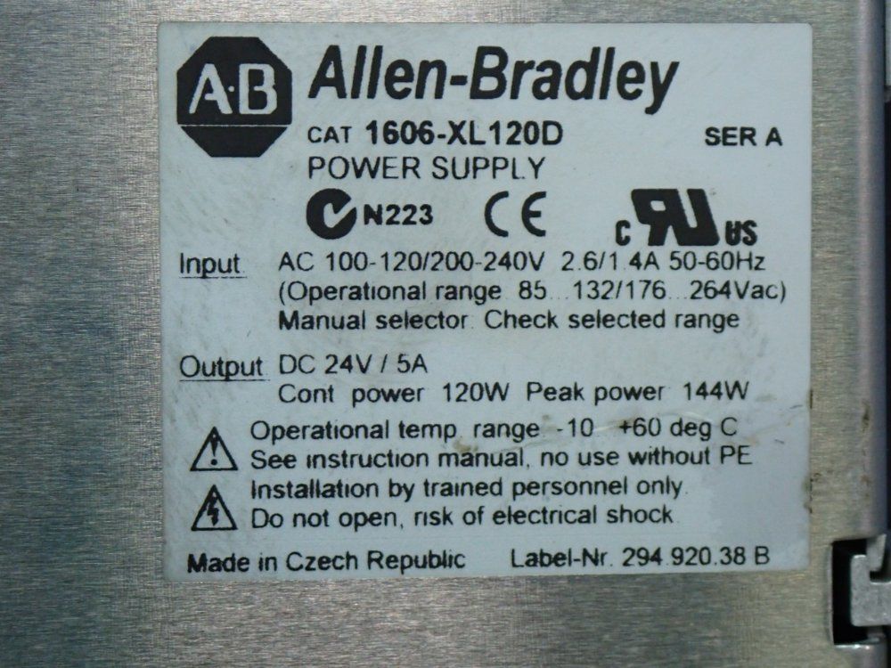 Allen Bradley 1606-xl Series Power Supply - 1606-xl120d
