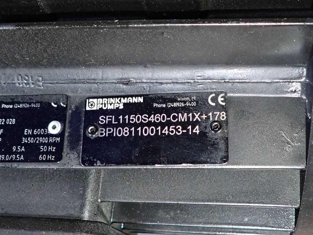 Brinkmann Pumps 5.4 Hp Pump - Sfl1150s460-cm1x+178