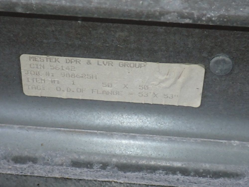 Mestek Dpr & Lvr Group 53" X 53" Hvac Damper