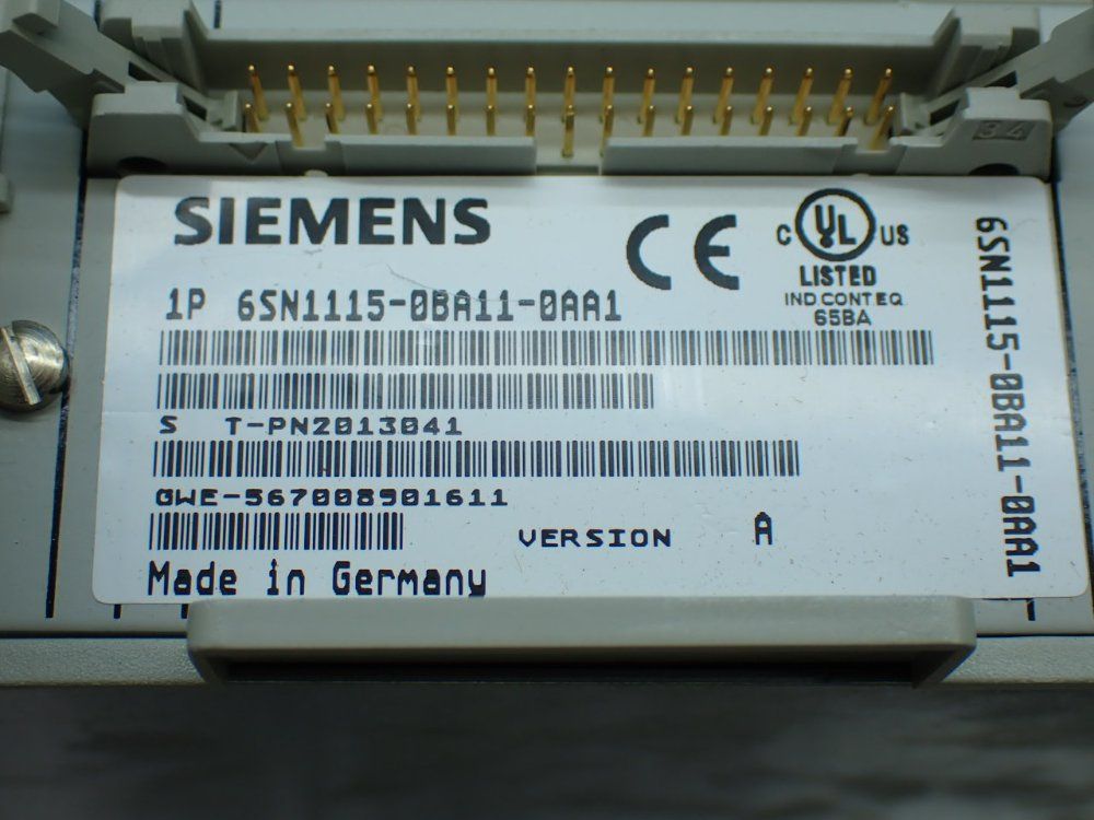 Siemens Simodrive 611 Controller Board W/ 6sn1162-1aa00-0aa0 - 6sn1115-0ba11-0aa1
