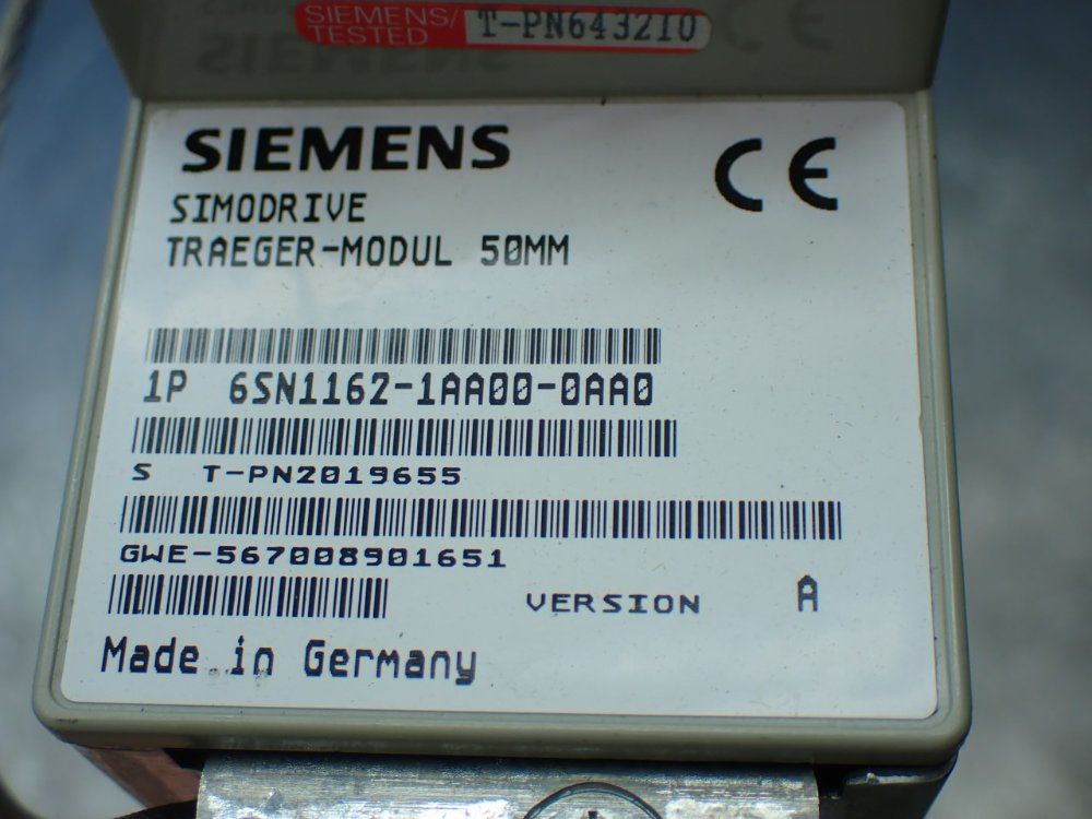 Siemens Simodrive 611 Controller Board W/ 6sn1162-1aa00-0aa0 - 6sn1115-0ba11-0aa1