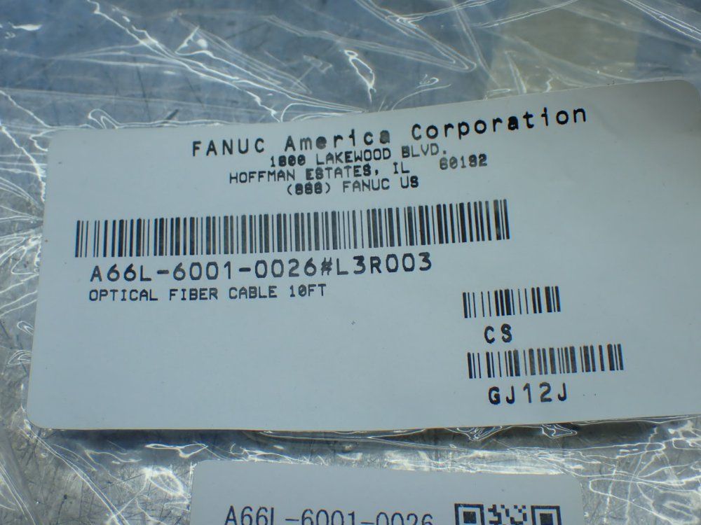 Fanuc 10ft Optical Fiber Cable - A66l-6001-0026#3r003