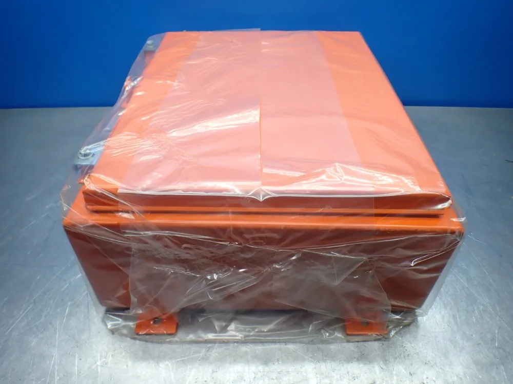 Wiegmann Wall Mount Enclosure. W/term Straps & Brackets Orange - 1-n12-2016