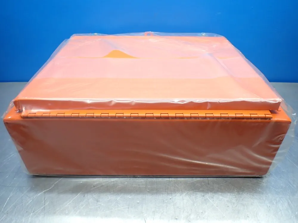 Wiegmann Wall Mount Enclosure. W/term Straps & Brackets Orange - 1-n12-2016