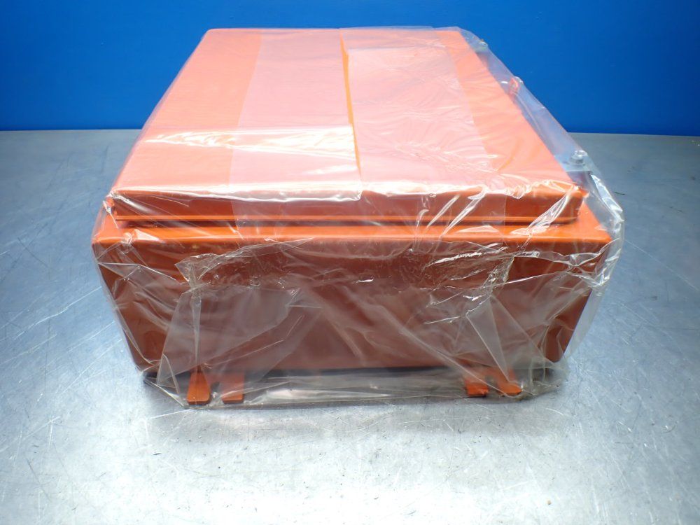 Wiegmann Wall Mount Enclosure. W/term Straps & Brackets Orange - 1-n12-2016