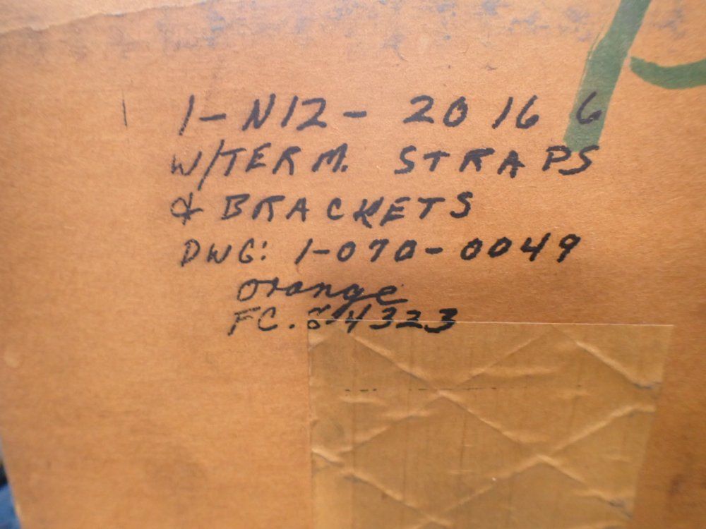 Wiegmann Wall Mount Enclosure. W/term Straps & Brackets Orange - 1-n12-2016