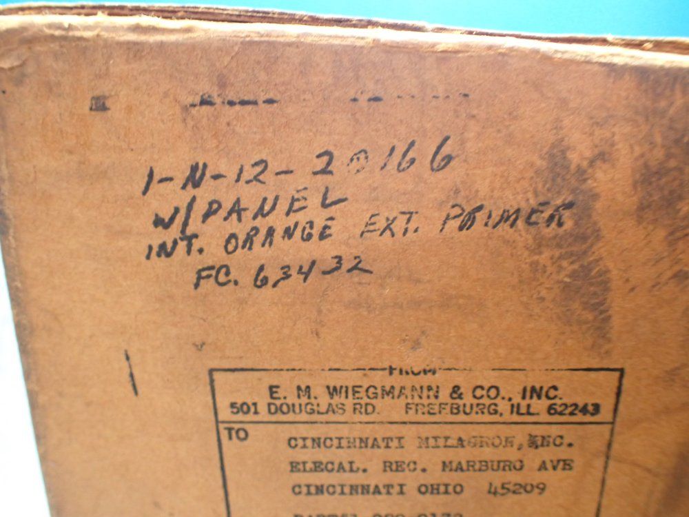 Wiegmann Wall Mount Enclosure. Orange Interior, Primer Exterior - 1-n12-2016