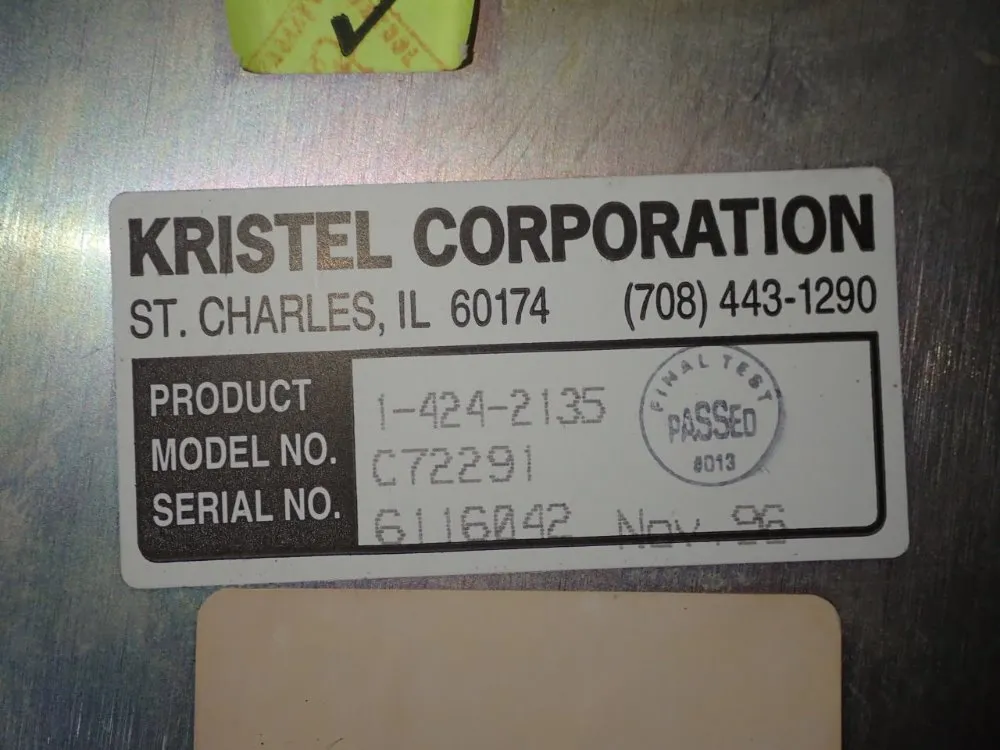 Kristel Corporation 13" Cnc Control - G2291