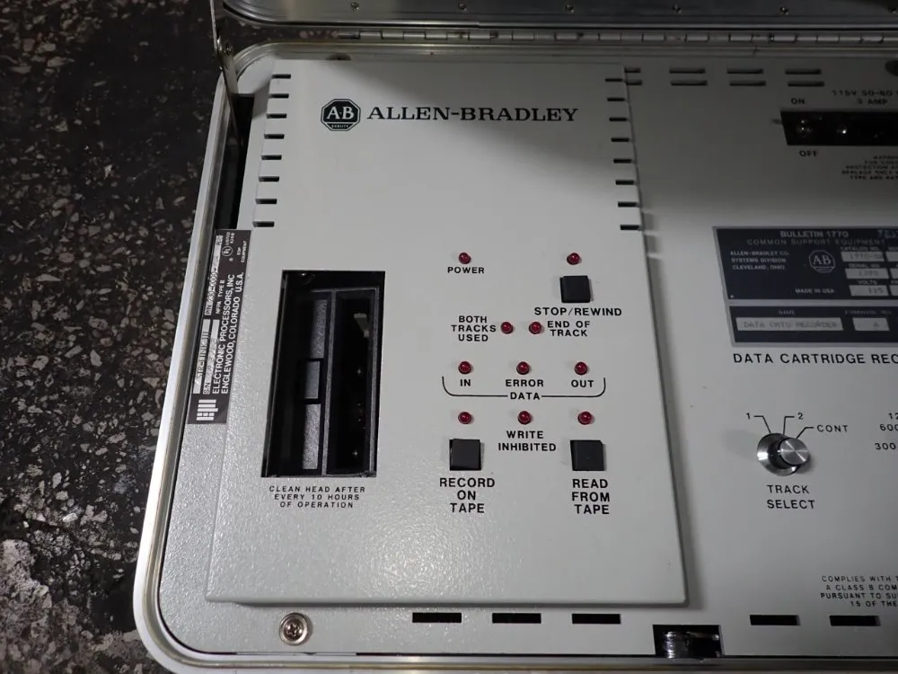 Allen Bradley Data Cartridge Recorder - 1770-sb