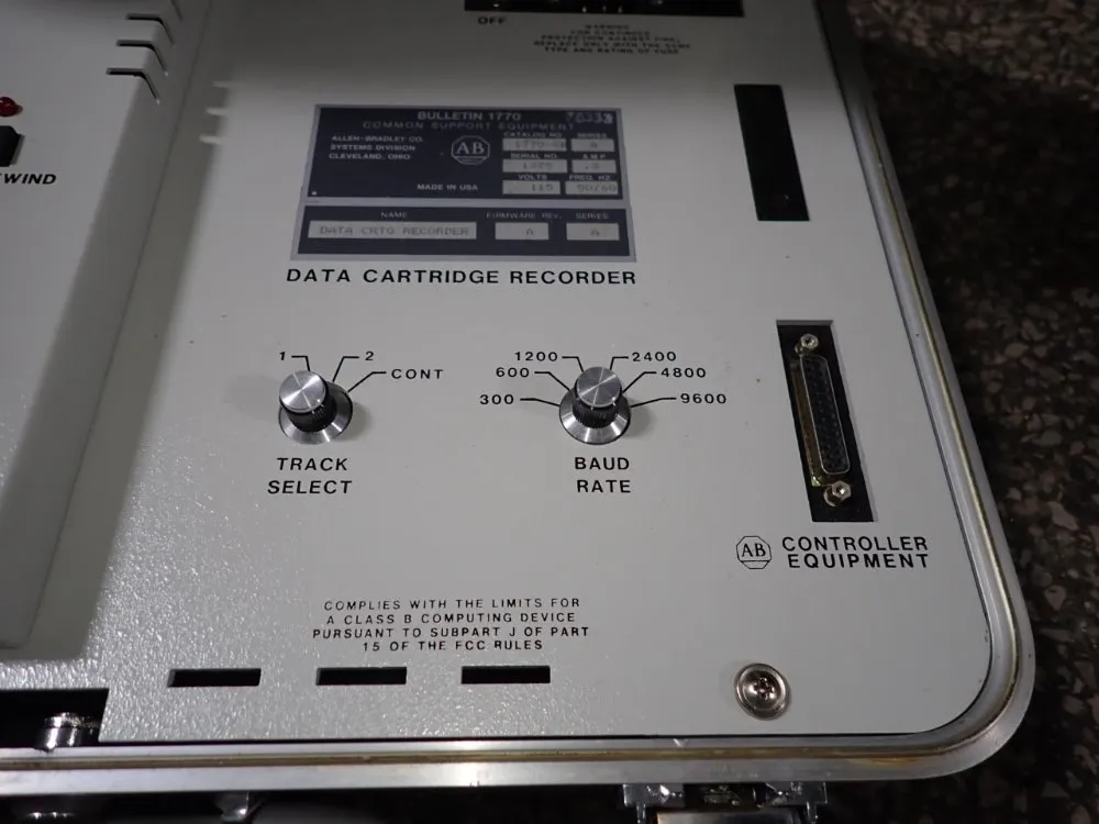 Allen Bradley Data Cartridge Recorder - 1770-sb
