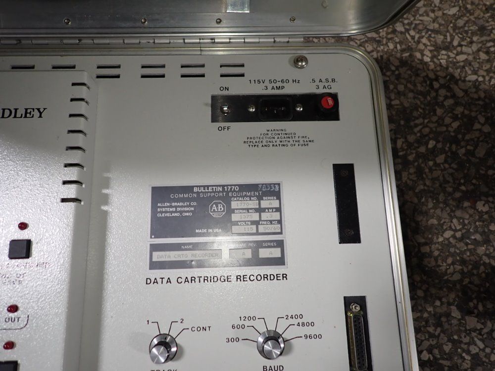 Allen Bradley Data Cartridge Recorder - 1770-sb