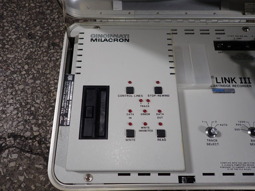 Cincinnati Milacron Data Cartridge Recorder - Str Unk Iii