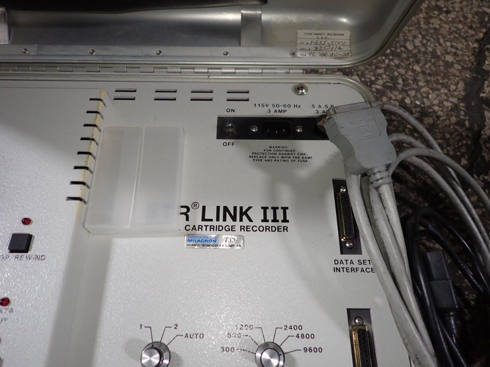Cincinnati Milacron Data Cartridge Recorder - Str Unk Iii