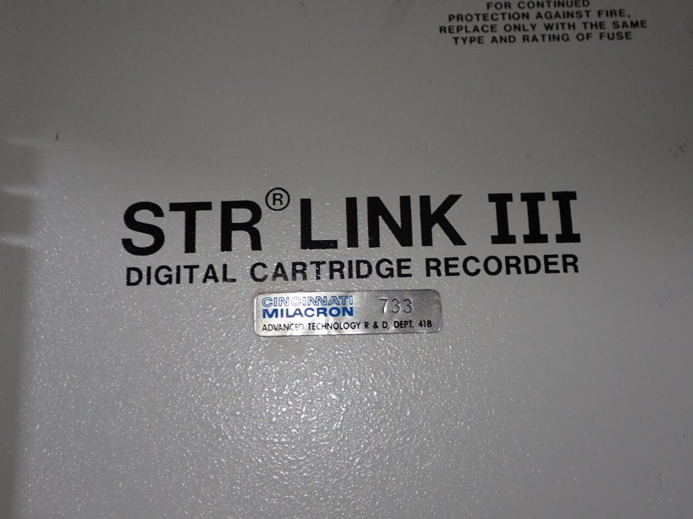 Cincinnati Milacron Data Cartridge Recorder - Str Unk Iii