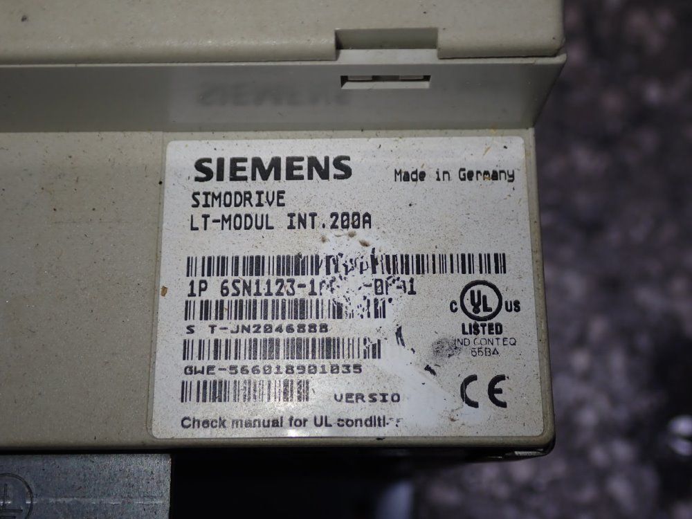 Siemens Drive - 6sn1123-1aa01-0fa1
