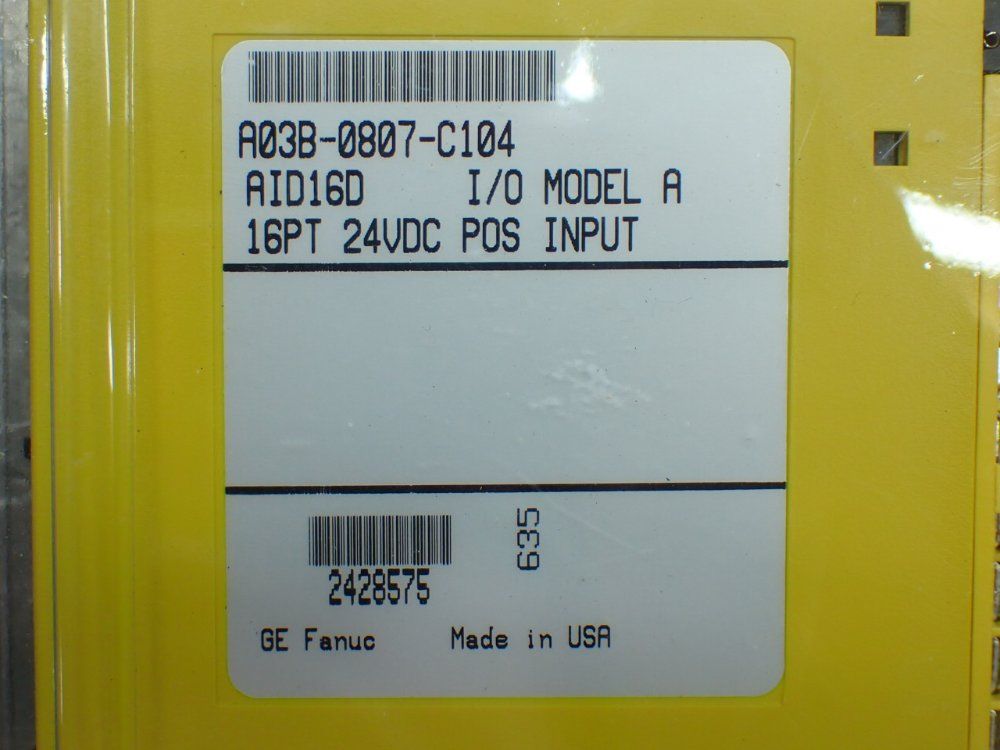 Fanuc Digital Input Module - A03b-0807-c104