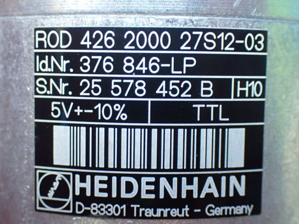 Heidenhain Rod 426 2000 27s12-03 Rotary Encoder - 376 846-lp