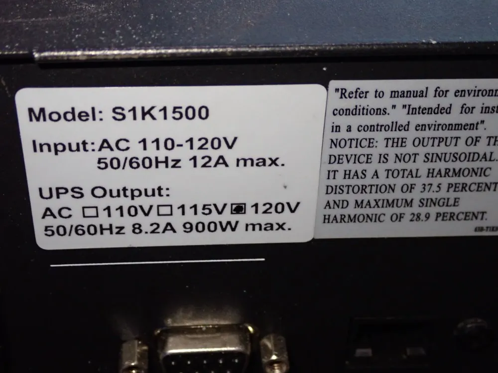 Sola / Hevi-duty Ups Power Supply - S1k1500