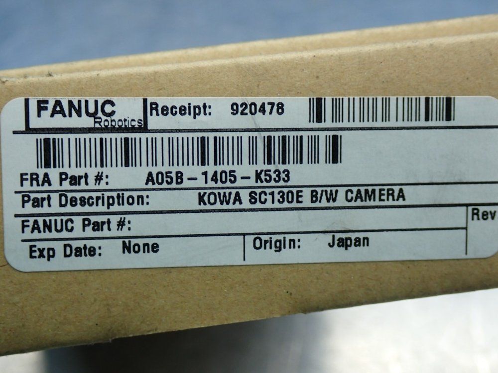 Fanuc A05b-1405-k533 B/w Camera Head - A05b-1405-k533
