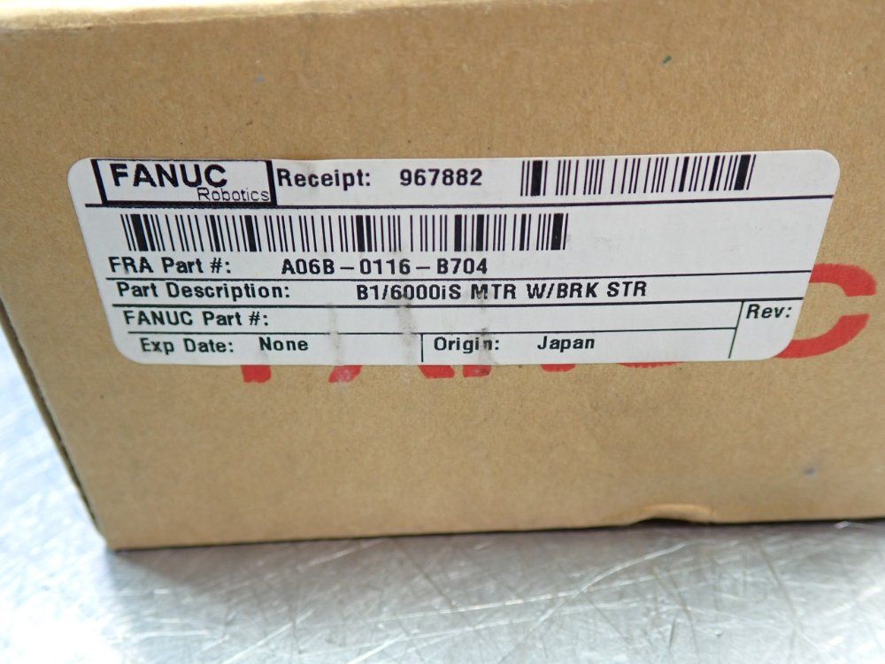 Fanuc A06b-0116-b104 Servo Motor - A06b-0116-b104
