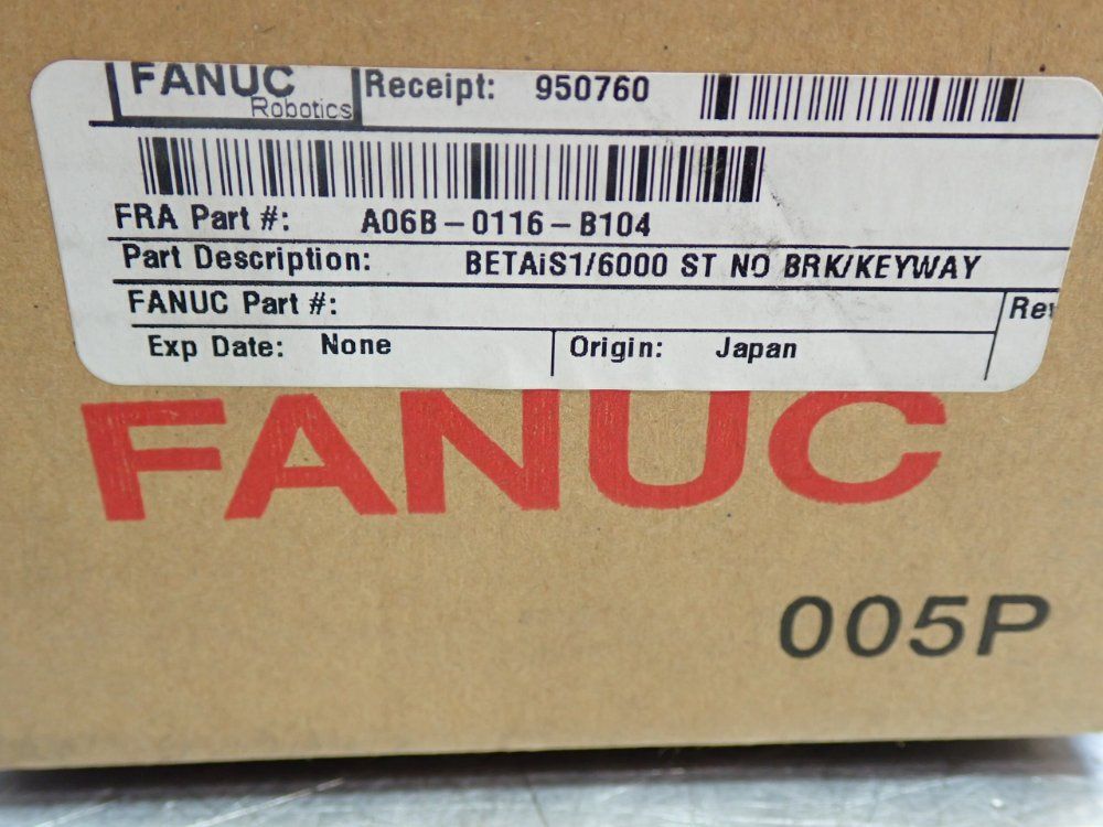 Fanuc A06b-0116-b104 Servo Motor - A06b-0116-b104