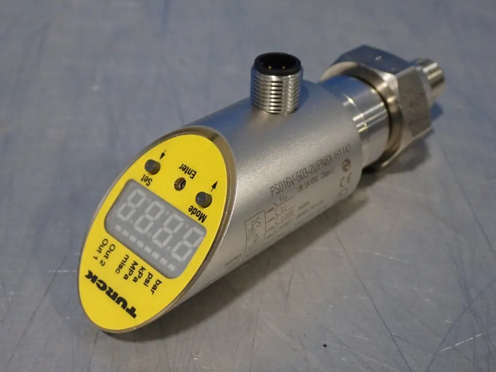 Turck 1015 Psi Pressure Sensor - Ps016v-503-2upn8x-h1141
