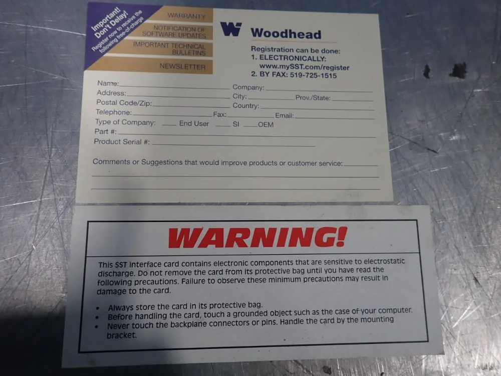Woodhead Interface Card - Sst-dhp-pci