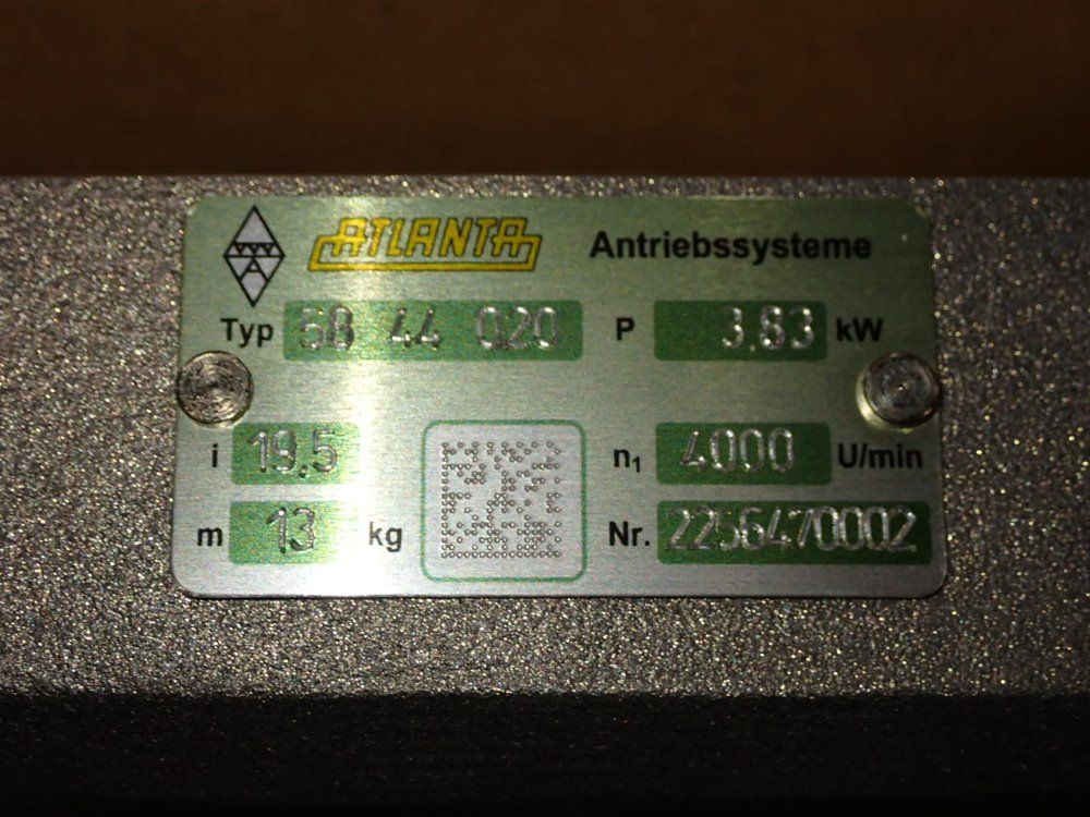 Atlanta 3.83 Kw Gear Reducer - 58 44 020