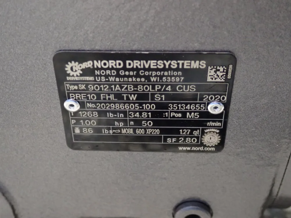 Nord 1 Hp Gear Drive - 9012.1azb-80lp/4cus