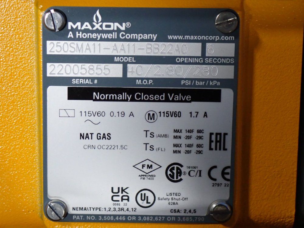 Maxon Valve - 250sma11-aa11-bb22a0