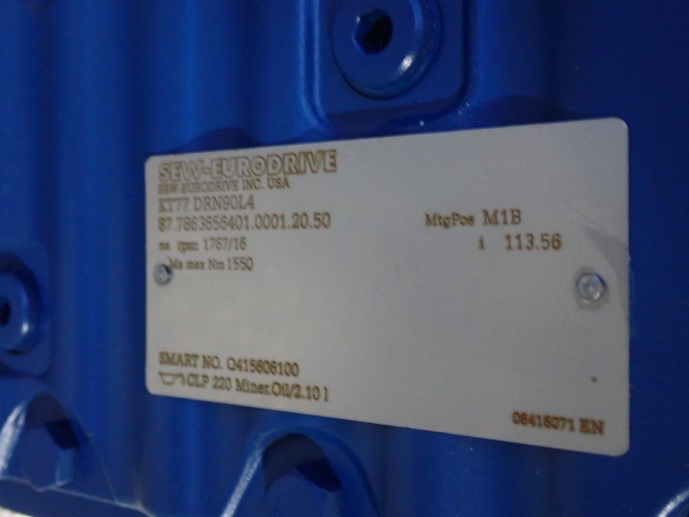 Sew-eurodrive 2 Hp Gear Drive - Kt77drn90l4