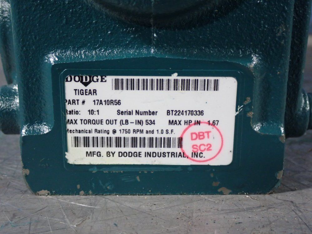 Dodge 10:1 Gear Reducer