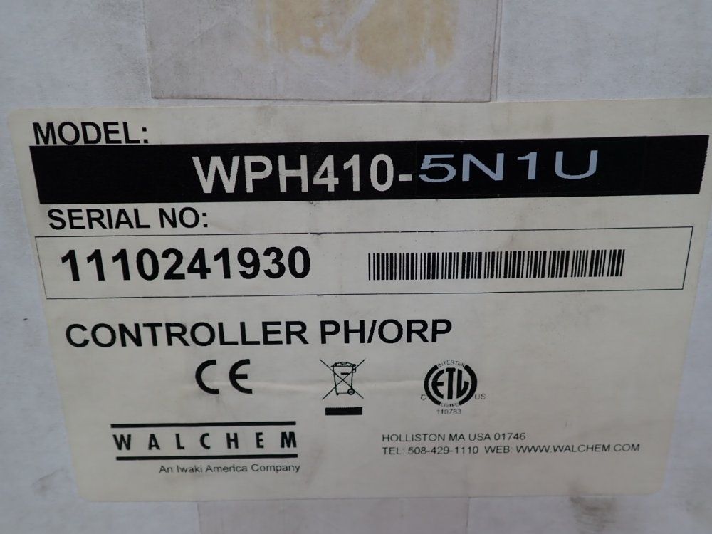 Walchem Ph/orp Controller - Wph410-5n1u