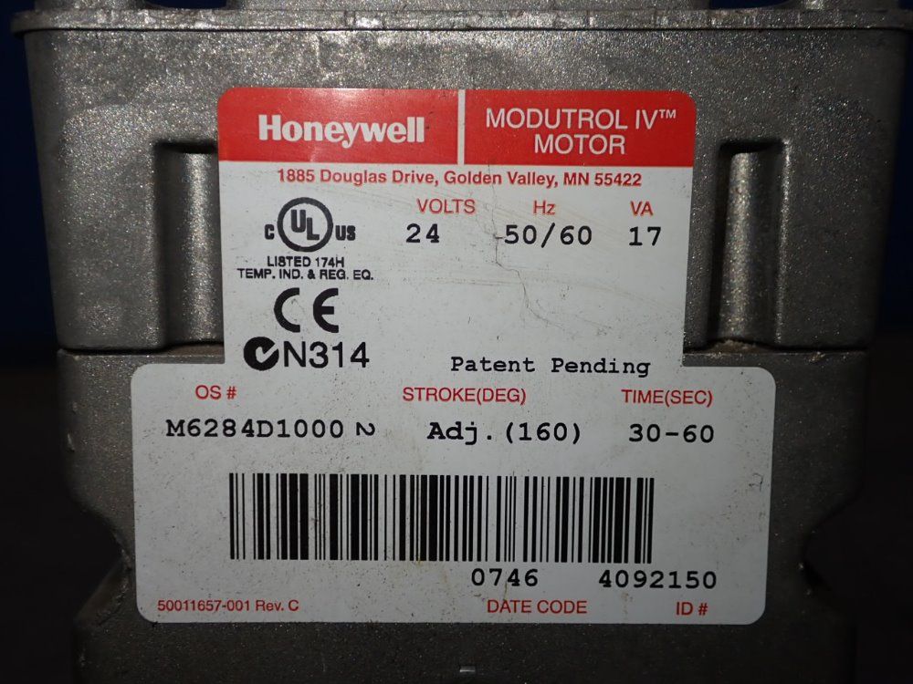 Honeywell Actuator - M6284d1000