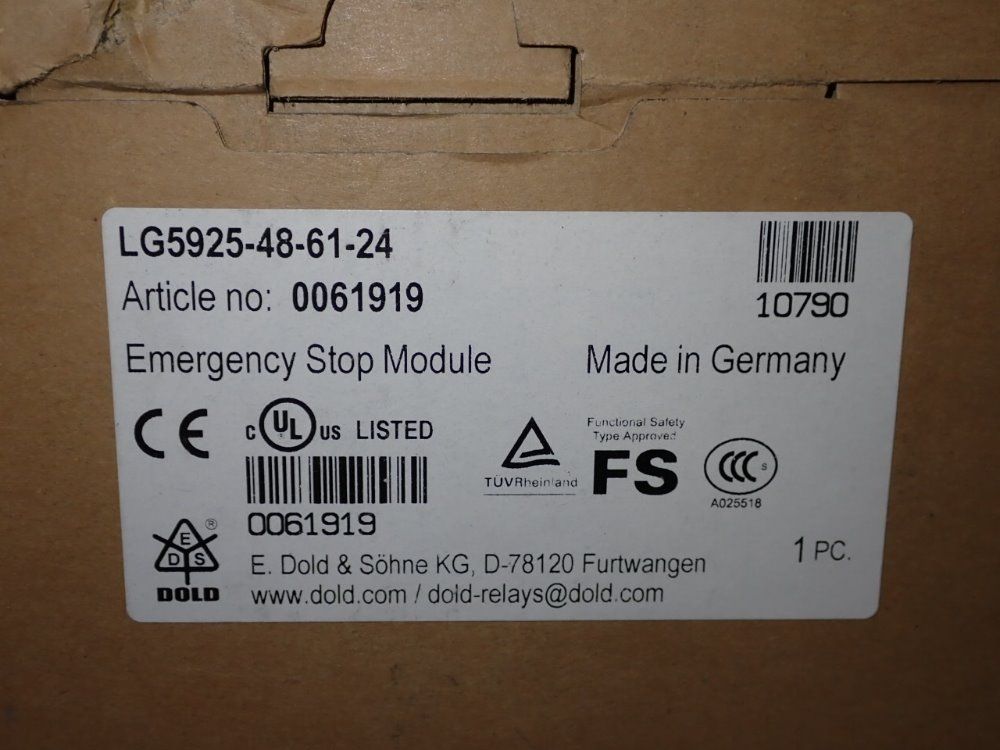 Dold Emergency Stop Module - Lg5925-48-61-24