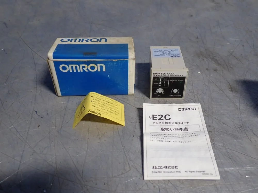Omron Proximity Switch Amplifier - E2c-ak4a