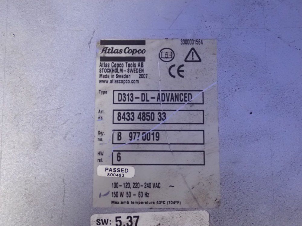 Atlas Capco Advanced Controller - D313-dl-advanced