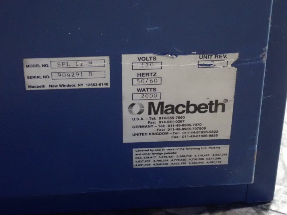 Macbeth Light Booth - Spl Ii M