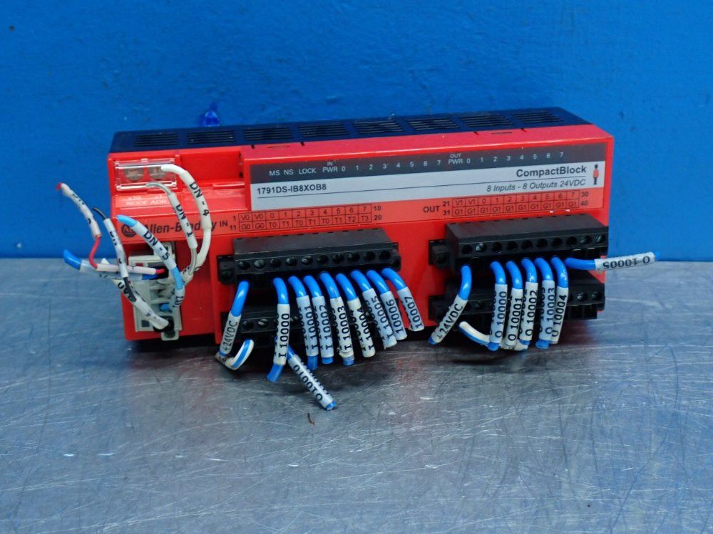 Allen Bradley Guard Compactblock Combination I/o Module - 1791ds-ib8xob8