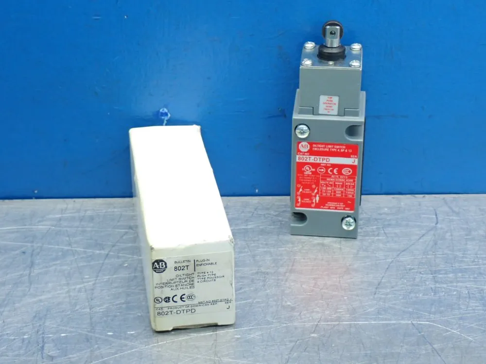 Allen Bradley Plug-in Oiltight Limit Switch - 802t-dtpd