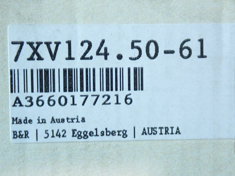 B&r Remote Valve Terminal Connection - 7xv124.50-61