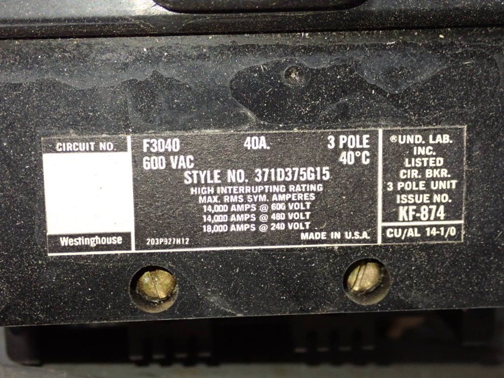 Square D Circuit Breaker - Sc0-3