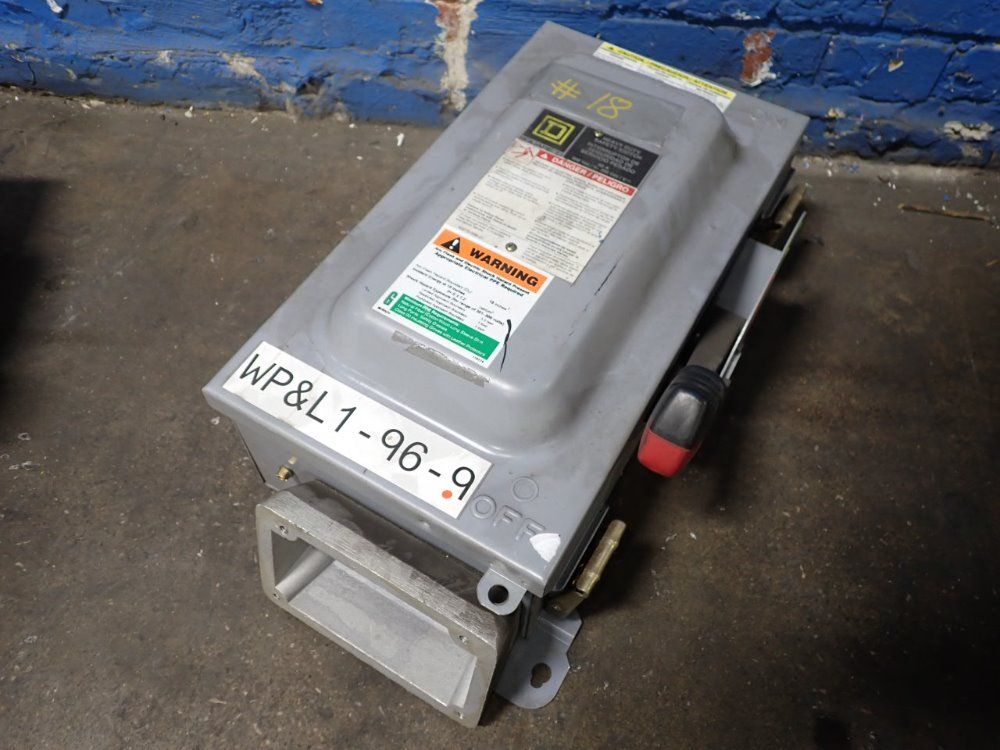 Square D 60 Amp Fusible Disconnect - H362awc