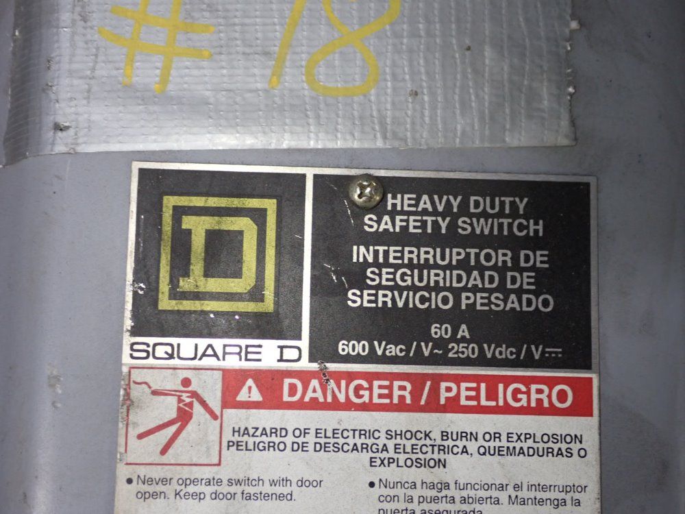 Square D 60 Amp Fusible Disconnect - H362awc