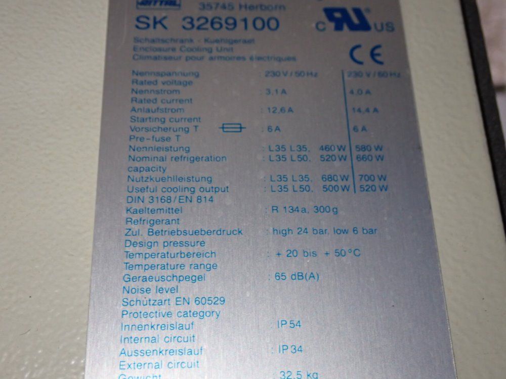 Rital Enclosure Cooling Unit - Sk 3269100