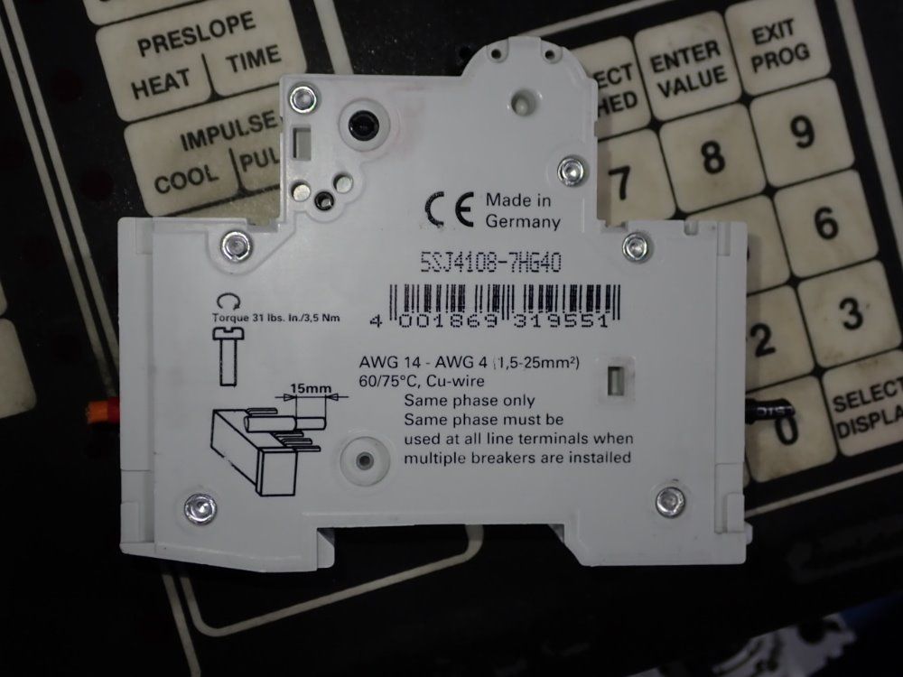Siemens Circuit Breaker - 5sj4108-7hg40