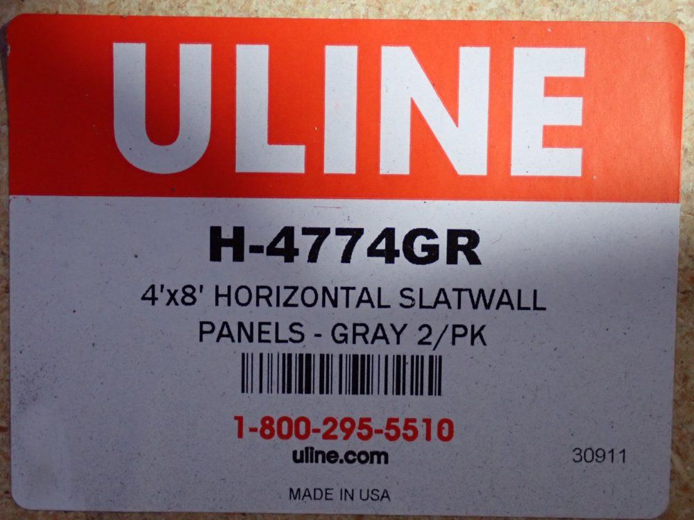Uline 14" X 18" Slatewall Components