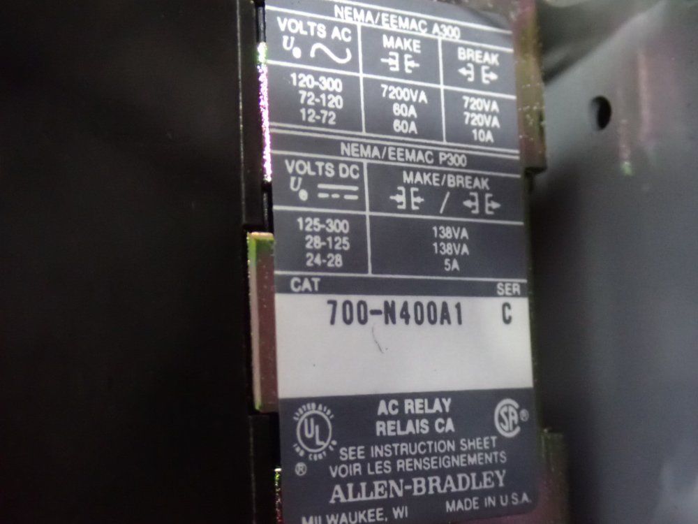 Allen Bradley Contractor - 700-n401a1